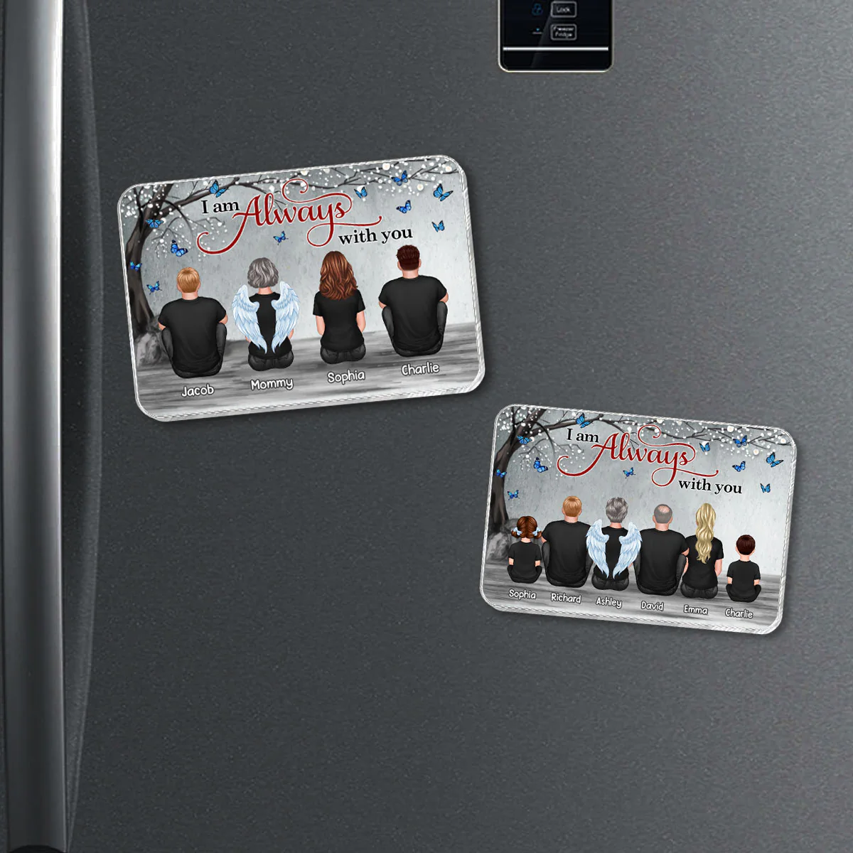 Blossom Tree Always With You Family Memorial Personalized Acrylic Fridge Magnet, Remembrance Gift, Sympathy Gift - Image 6