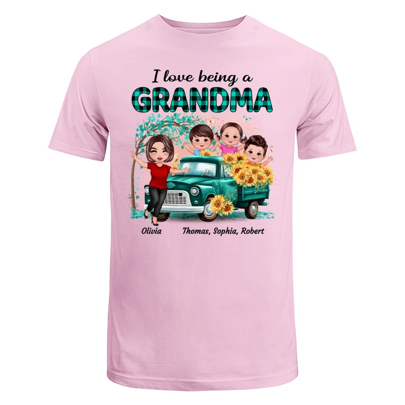 Blue Tree Happy Doll Grandma And Grandkids Personalized Shirt - Image 7