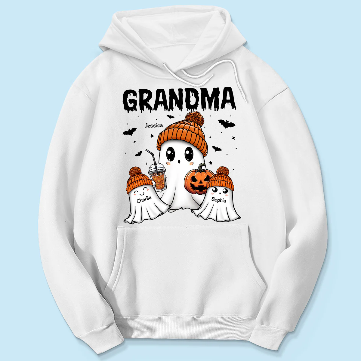 Boo Grandma Grandkids Fall Season Halloween Personalized Shirt - Image 5