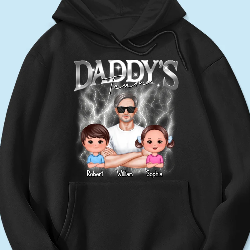 Bootleg Daddy‘s Team Dad & Kids Personalized Shirt - Image 12