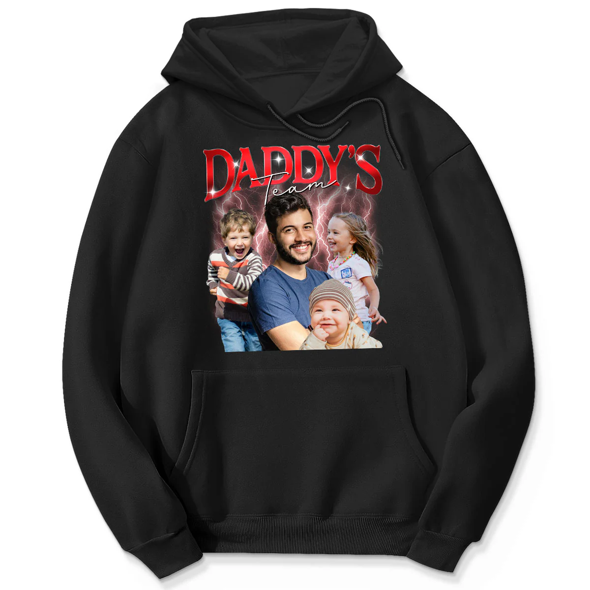 Bootleg Daddy‘s Team Photos Insert Personalized Shirt, Father's Day Gift For Dad, Husband - Image 4