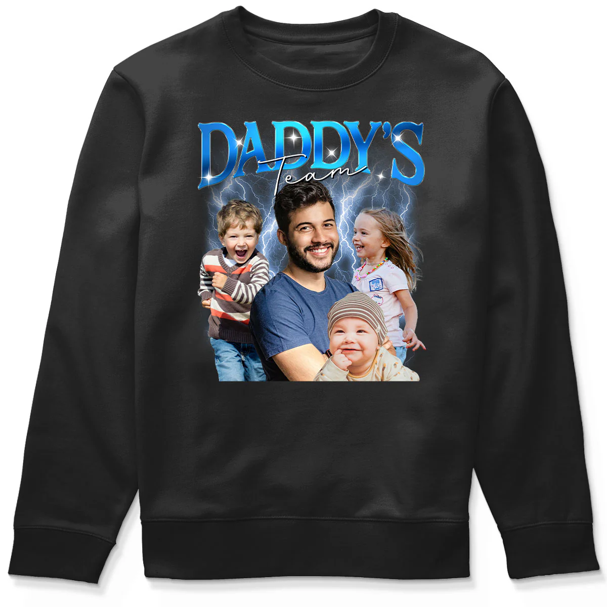 Bootleg Daddy‘s Team Photos Insert Personalized Shirt, Father's Day Gift For Dad, Husband - Image 5