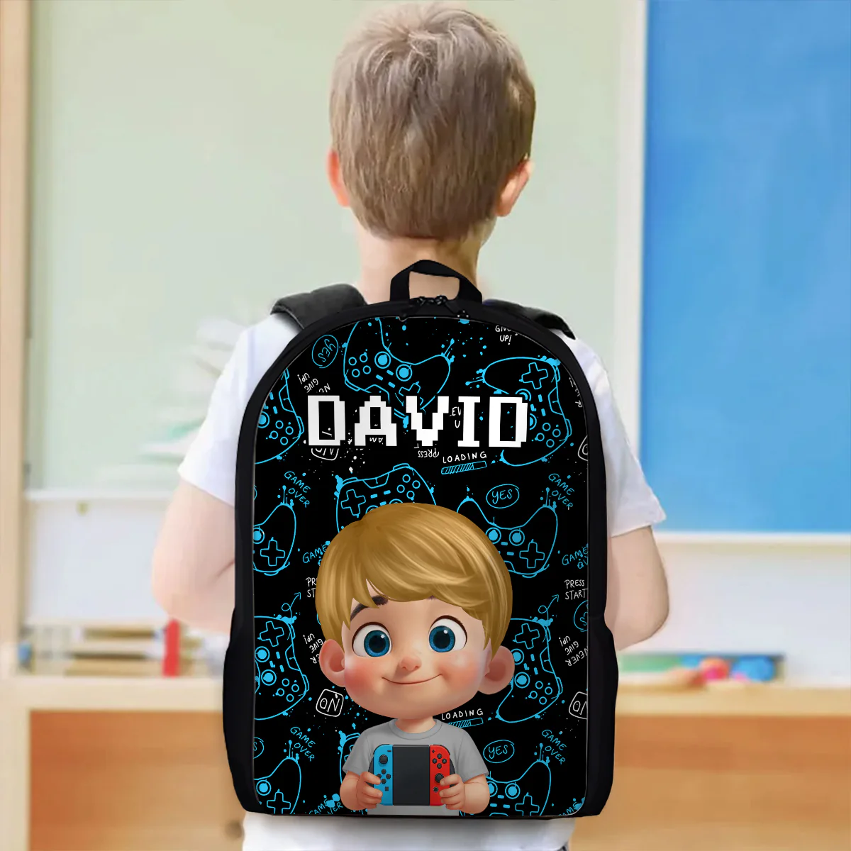 Boys Gamer Personalized Backpack for School - Image 5