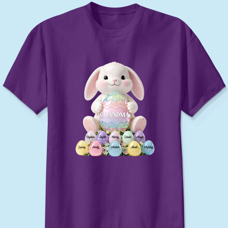 Bunny Grandma Easter - Personalized Shirt - Easter Gift for Grandma - Image 12