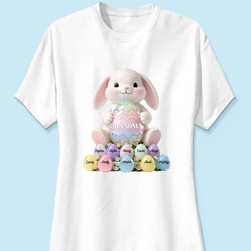 Bunny Grandma Easter - Personalized Shirt - Easter Gift for Grandma - Image 36