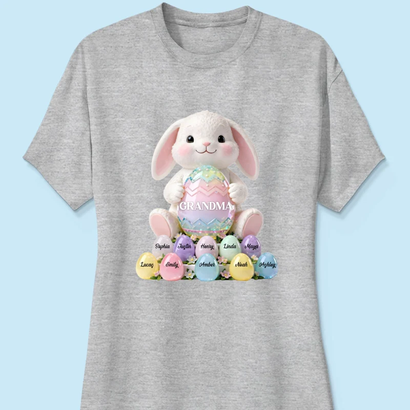 Bunny Grandma Easter - Personalized Shirt - Easter Gift for Grandma - Image 37