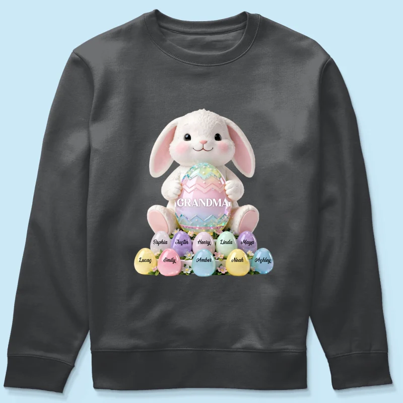 Bunny Grandma Easter - Personalized Shirt - Easter Gift for Grandma - Image 44