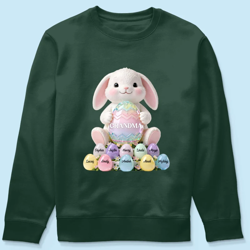 Bunny Grandma Easter - Personalized Shirt - Easter Gift for Grandma - Image 45
