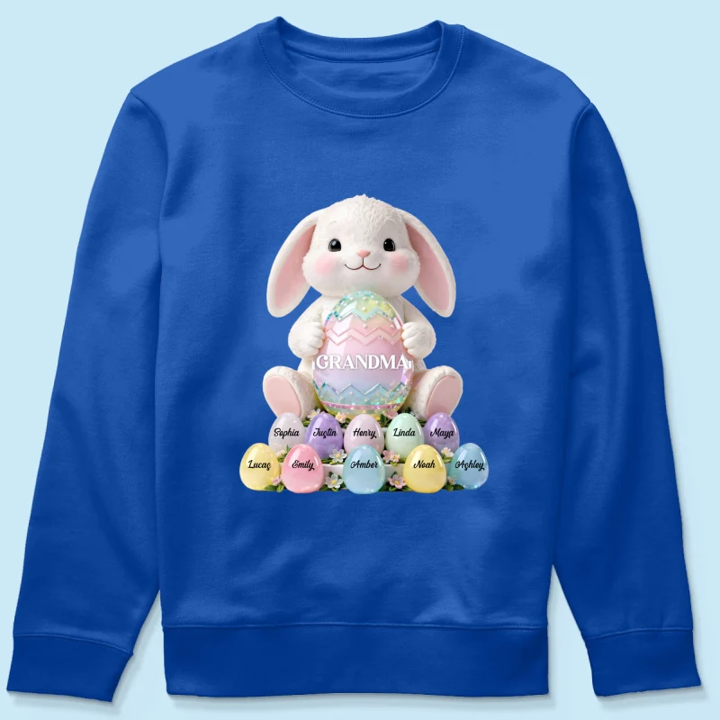 Bunny Grandma Easter - Personalized Shirt - Easter Gift for Grandma - Image 46