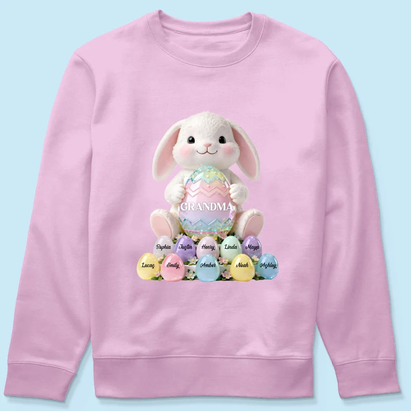Bunny Grandma Easter - Personalized Shirt - Easter Gift for Grandma - Image 51