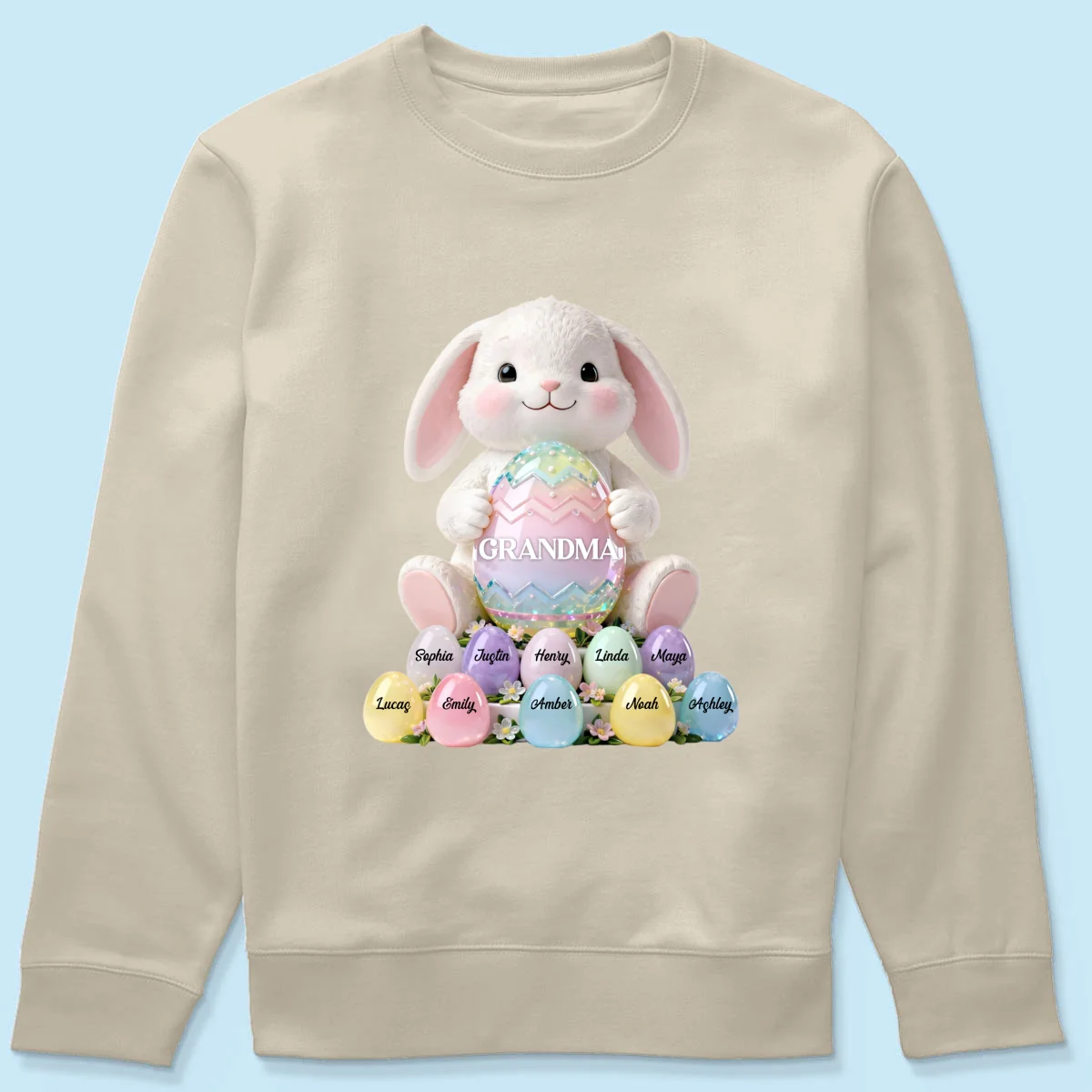 Bunny Grandma Easter - Personalized Shirt - Easter Gift for Grandma - Image 55