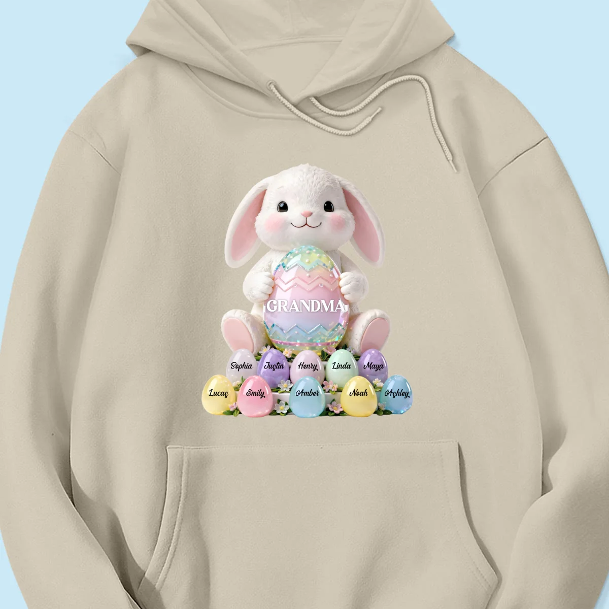 Bunny Grandma Easter - Personalized Shirt - Easter Gift for Grandma - Image 71