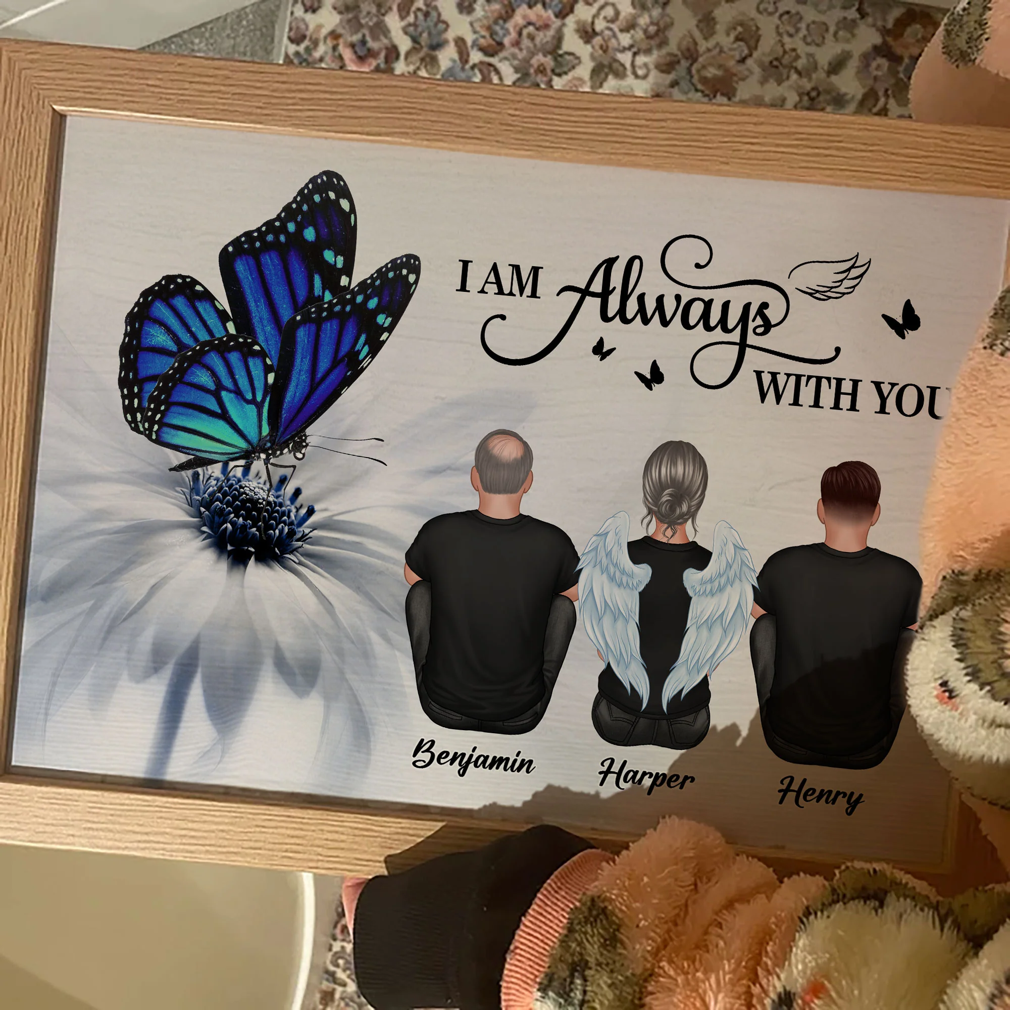 Butterfly I Am Always With You Memorial - Personalized Poster - Image 6