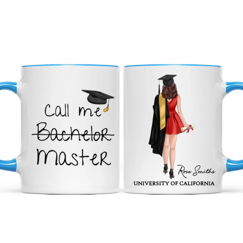 Call Me Master Bachelor Graduation Gift Personalized Mug - Image 10