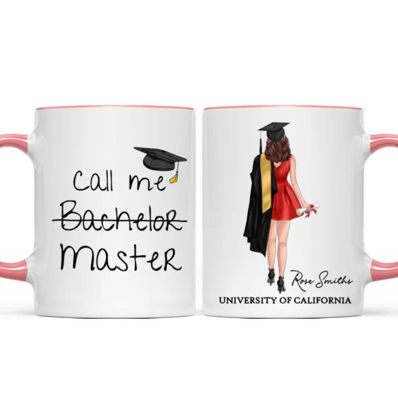 Call Me Master Bachelor Graduation Gift Personalized Mug - Image 11