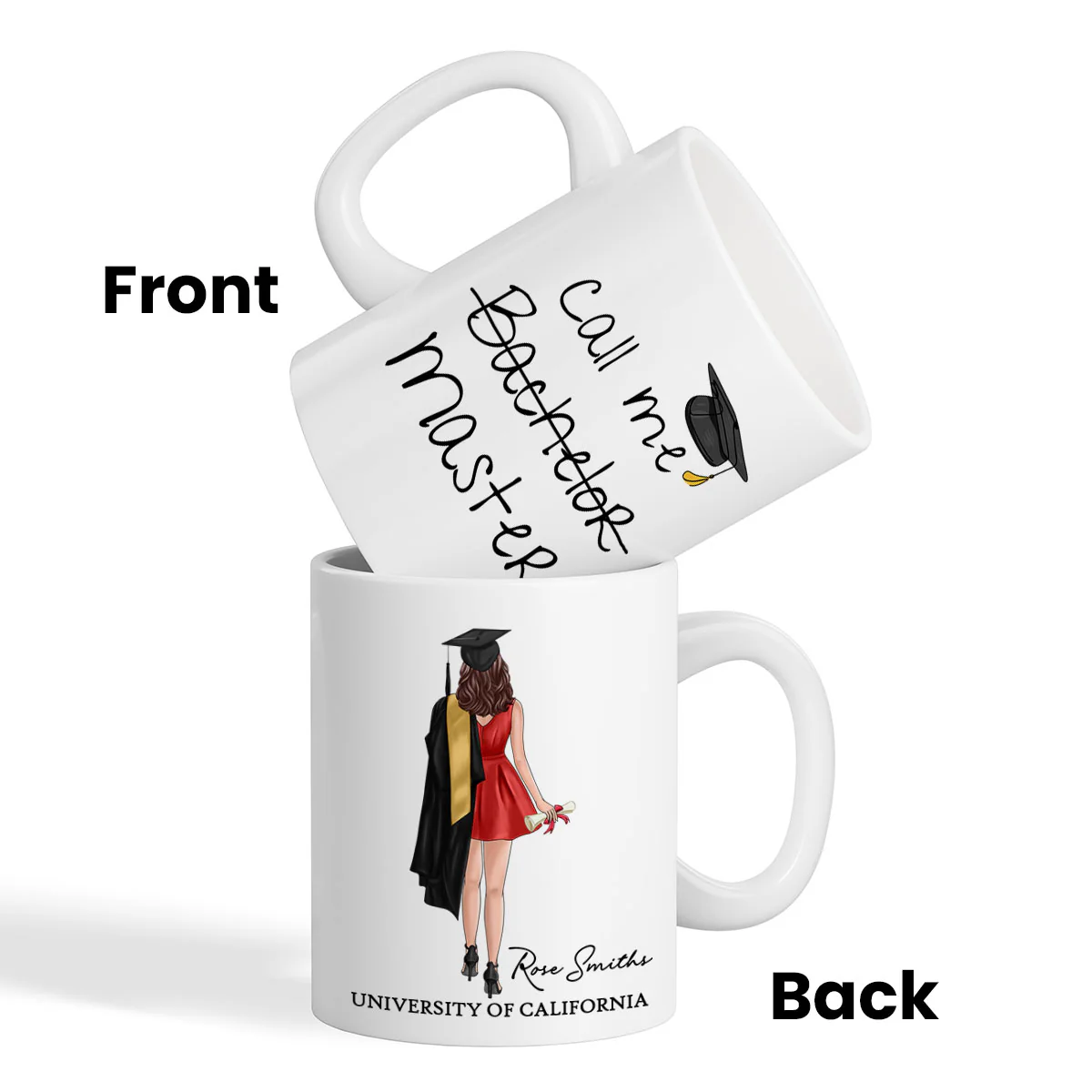 Call Me Master Bachelor Graduation Gift Personalized Mug - Image 3