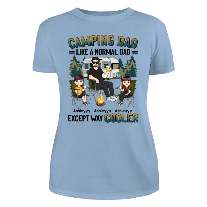 Camping Dad Man And Kids Personalized Shirt - Image 12