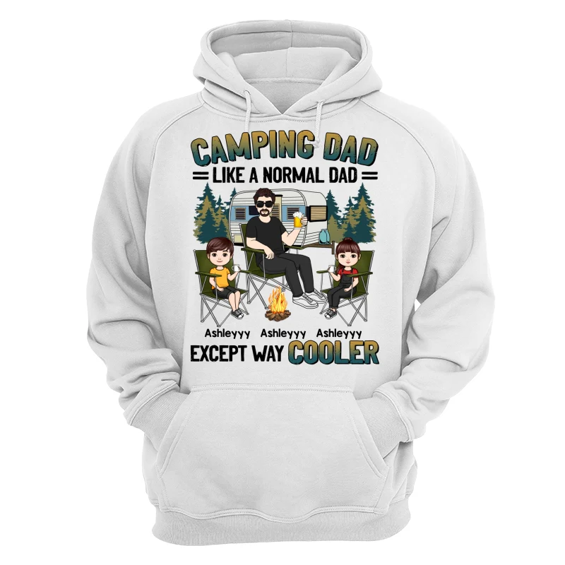 Camping Dad Man And Kids Personalized Shirt - Image 13