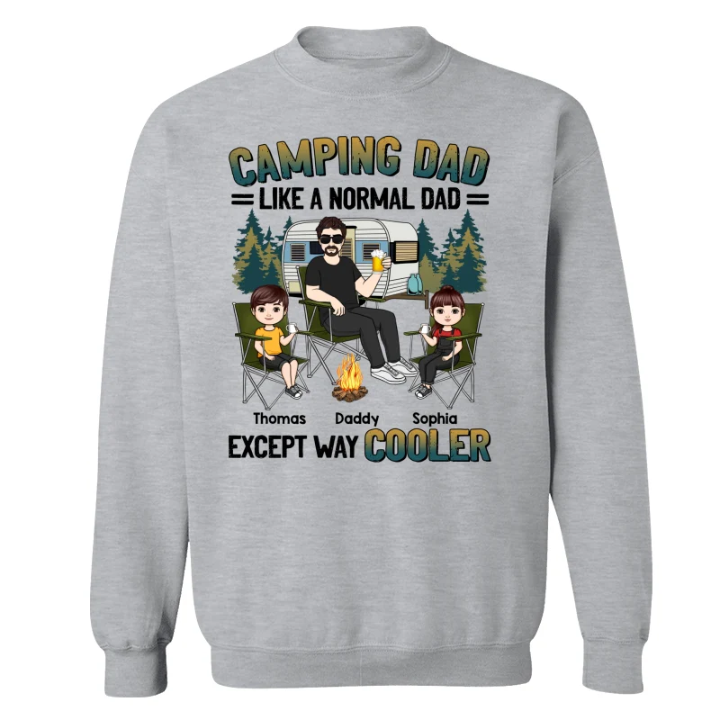 Camping Dad Man And Kids Personalized Shirt - Image 18