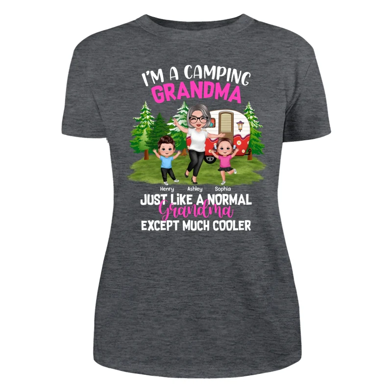 Camping Happy Grandma Grandkids Personalized Shirt - Image 10