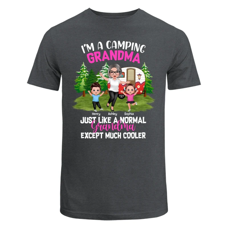Camping Happy Grandma Grandkids Personalized Shirt - Image 7
