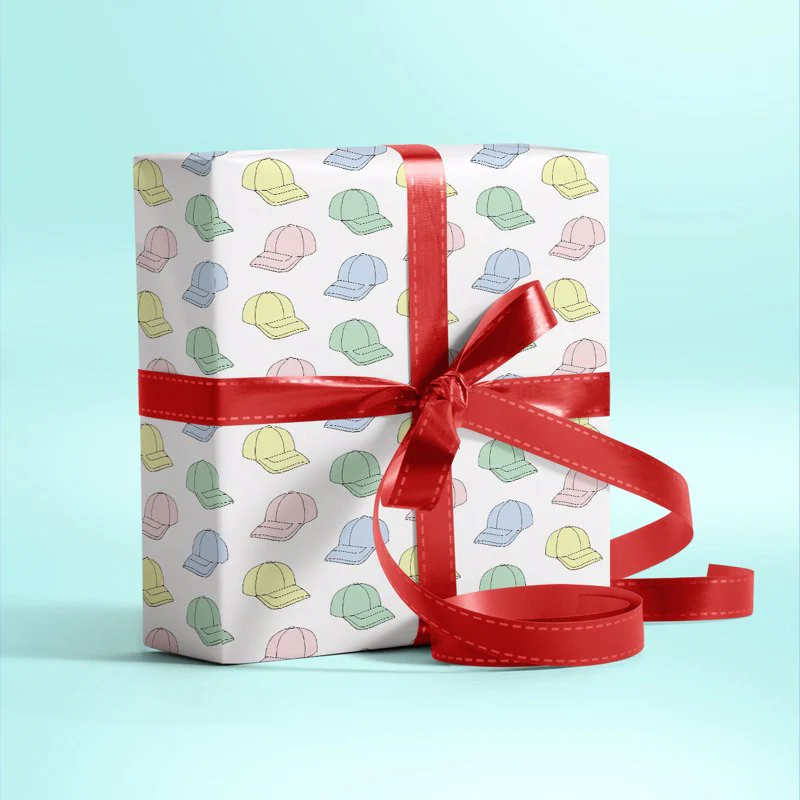Cap Collection Gift Wrapping Paper - Image 3