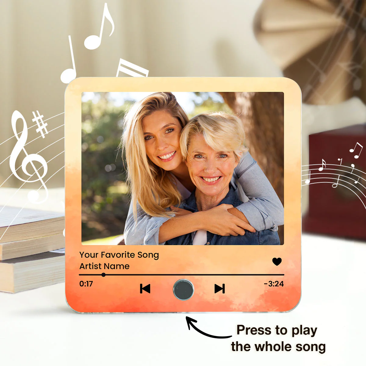 Capturing Mother Daughter Moments Favorite Song Personalized Music Fridge Magnet, Perfect Gift, Music Gift For Mom, Gift From Daughter