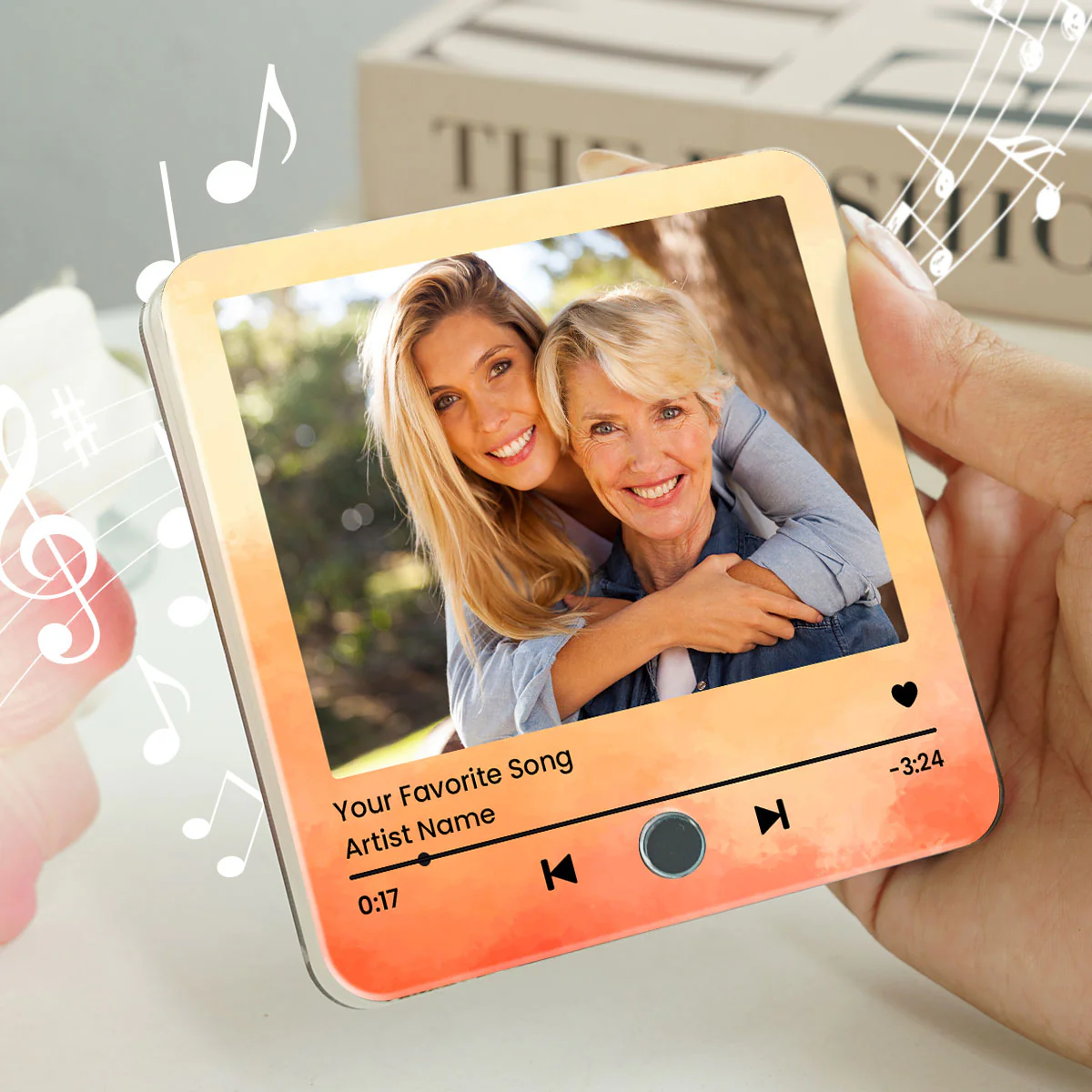 Capturing Mother Daughter Moments Favorite Song Personalized Music Fridge Magnet, Perfect Gift, Music Gift For Mom, Gift From Daughter - Image 2