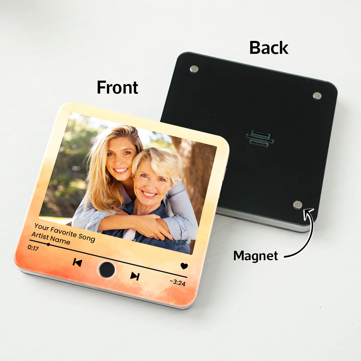 Capturing Mother Daughter Moments Favorite Song Personalized Music Fridge Magnet, Perfect Gift, Music Gift For Mom, Gift From Daughter - Image 4