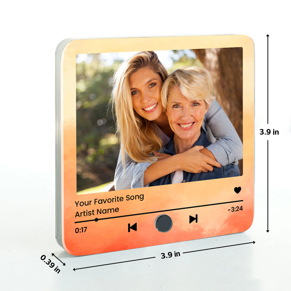 Capturing Mother Daughter Moments Favorite Song Personalized Music Fridge Magnet, Perfect Gift, Music Gift For Mom, Gift From Daughter - Image 7
