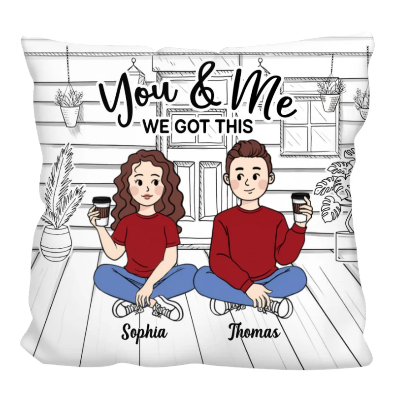 Cartoon Couple We Got This Personalized Pillow - Image 4