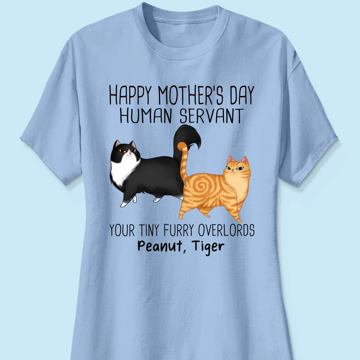 Cartoon Walking Cats Happy Mother‘s Day Cat Human Servant Personalized Shirt - Image 16
