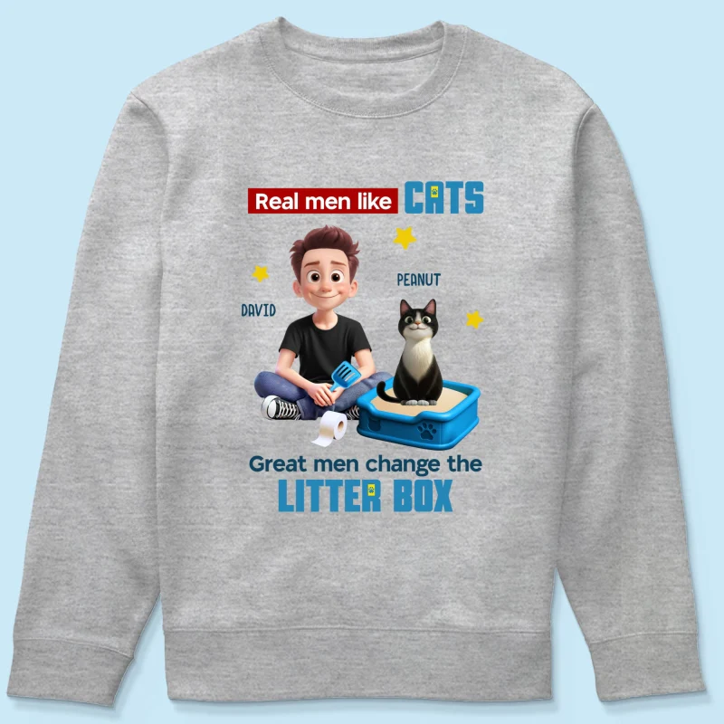 Cat Dad Change The Litter Box Personalized Shirt, Funny Father's Day gift - Image 16