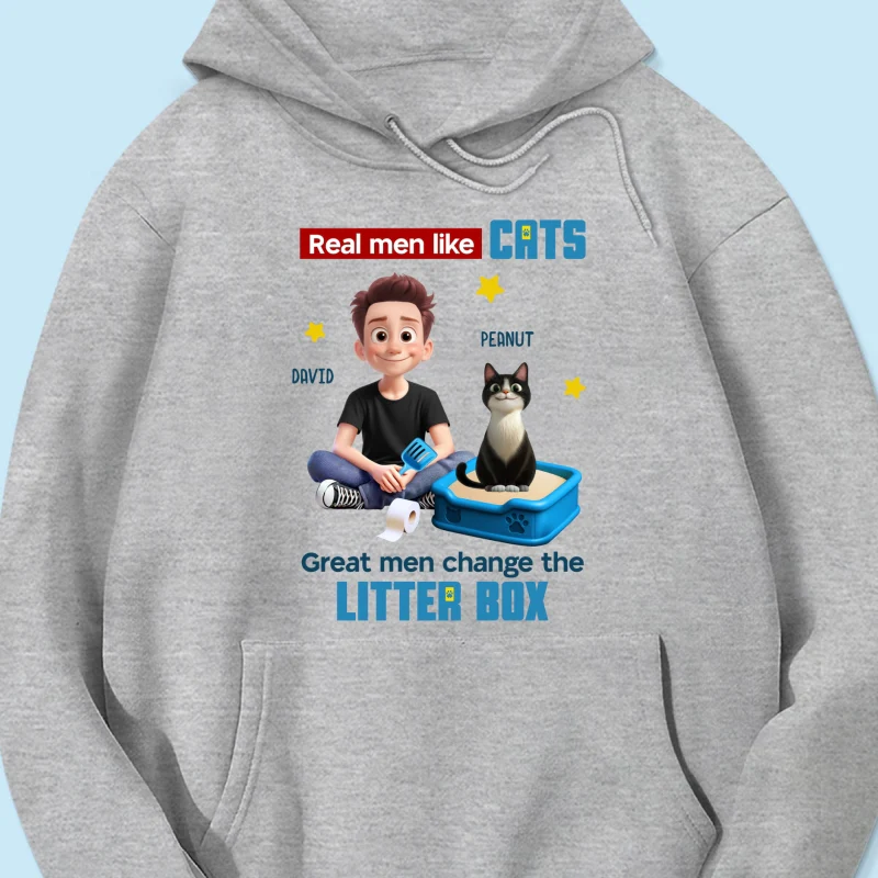 Cat Dad Change The Litter Box Personalized Shirt, Funny Father's Day gift - Image 19