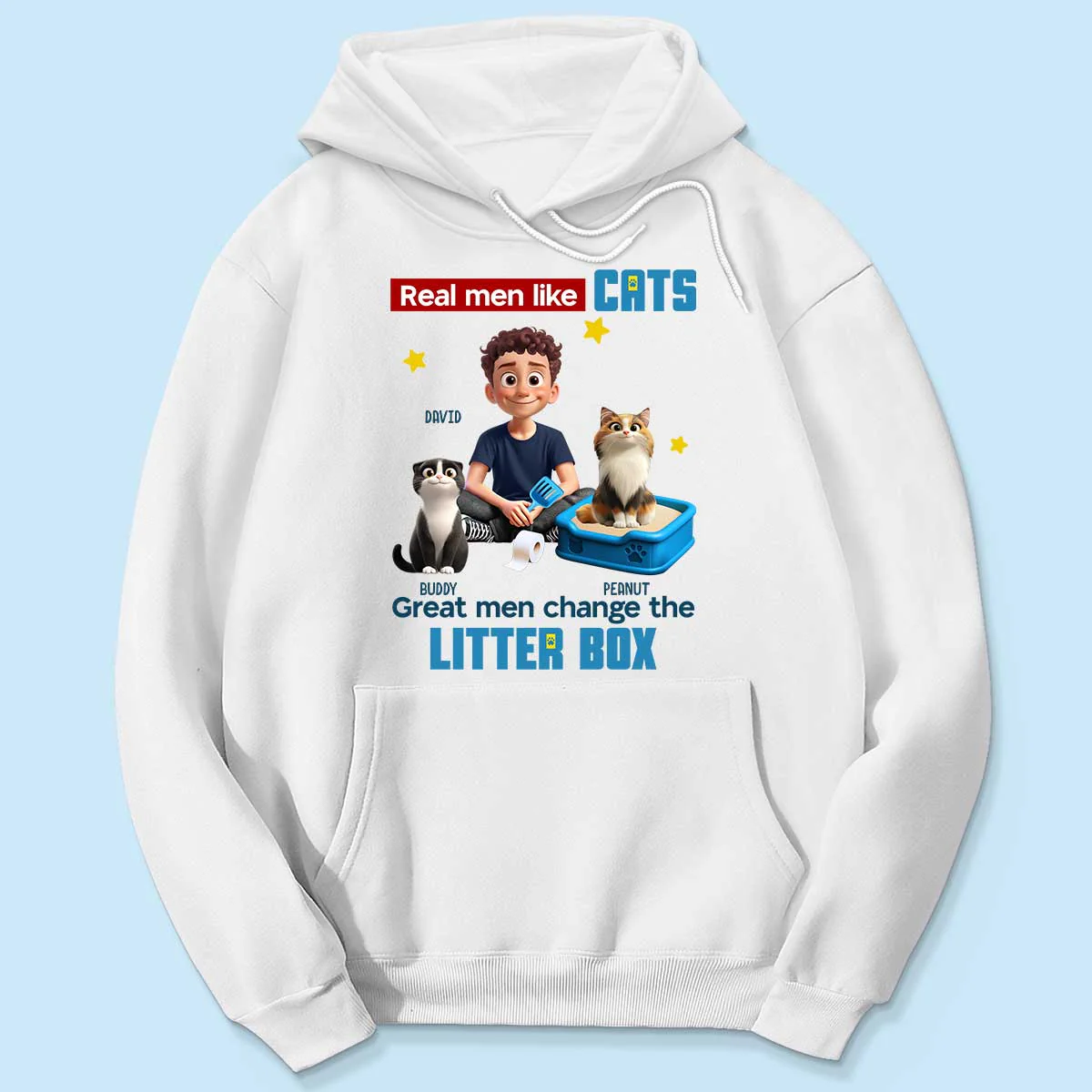 Cat Dad Change The Litter Box Personalized Shirt, Funny Father's Day gift - Image 6