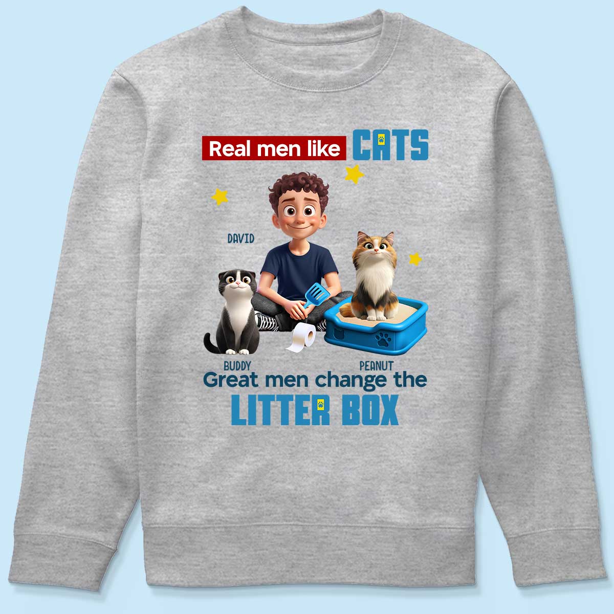 Cat Dad Change The Litter Box Personalized Shirt, Funny Father's Day gift - Image 7