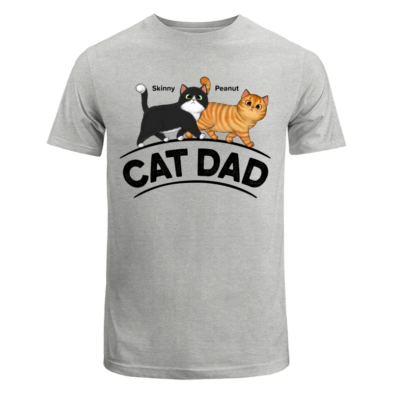 Cat Dad Fluffy Walking Cats Personalized Shirt - Image 6