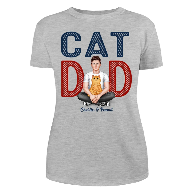 Cat Dad Real Man Fluffy Cat Personalized Shirt - Image 10