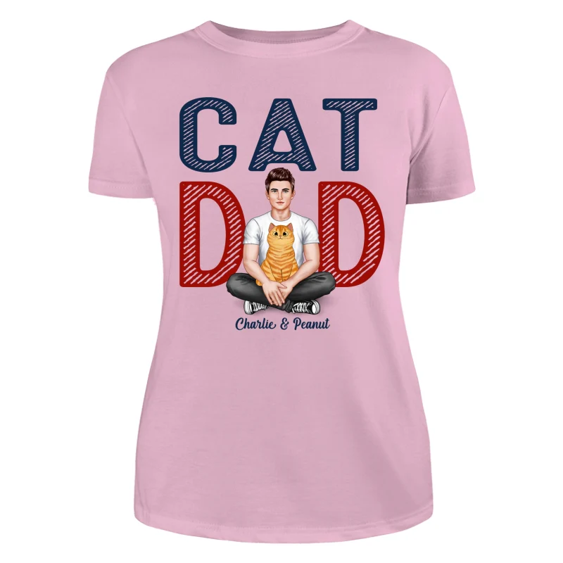 Cat Dad Real Man Fluffy Cat Personalized Shirt - Image 11