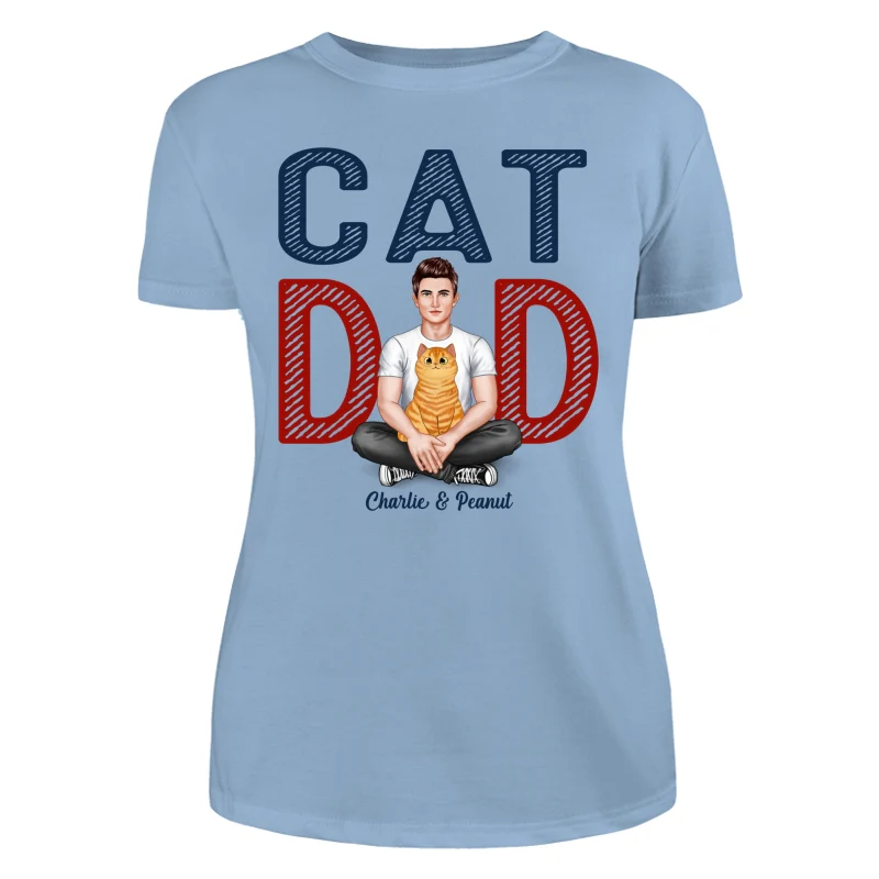 Cat Dad Real Man Fluffy Cat Personalized Shirt - Image 12