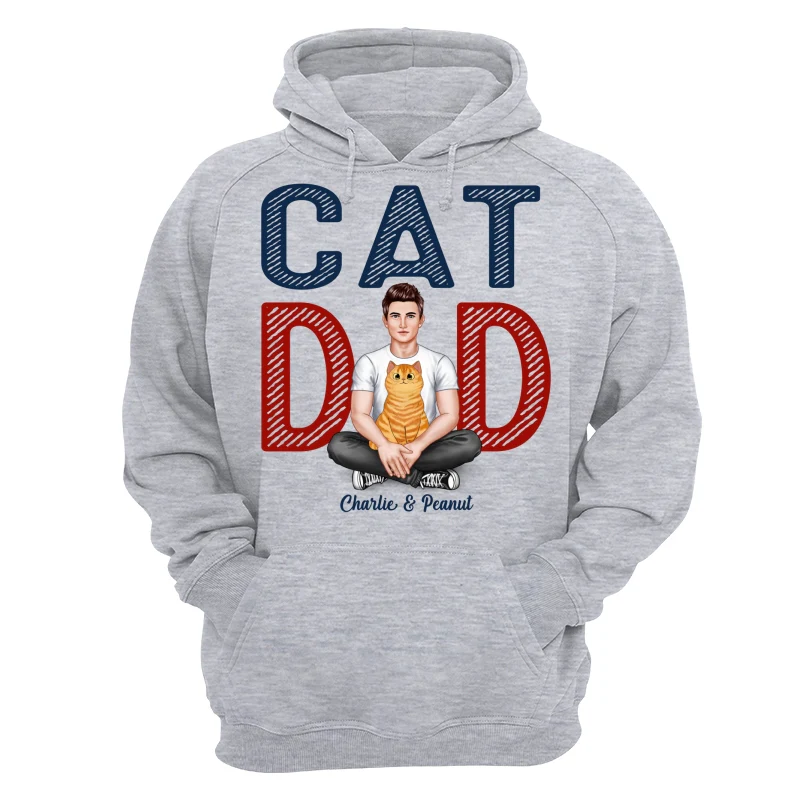 Cat Dad Real Man Fluffy Cat Personalized Shirt - Image 14