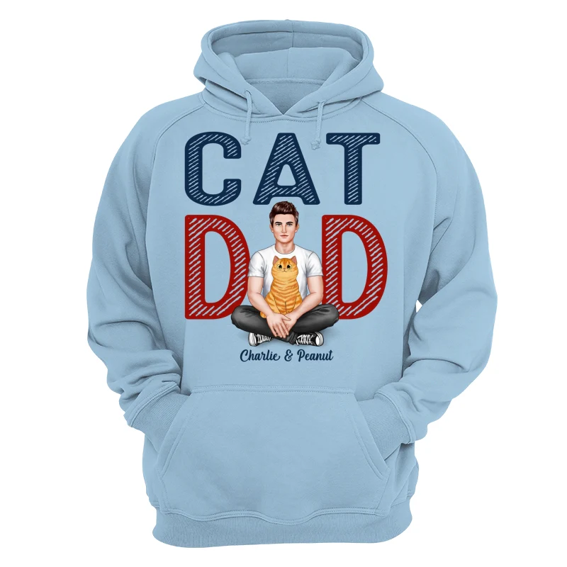 Cat Dad Real Man Fluffy Cat Personalized Shirt - Image 16