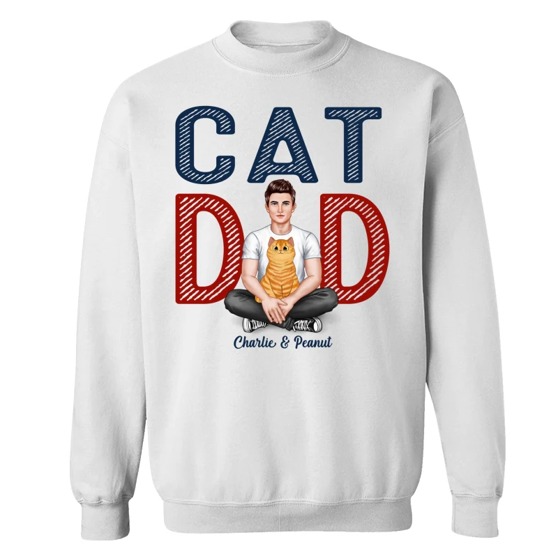 Cat Dad Real Man Fluffy Cat Personalized Shirt - Image 17