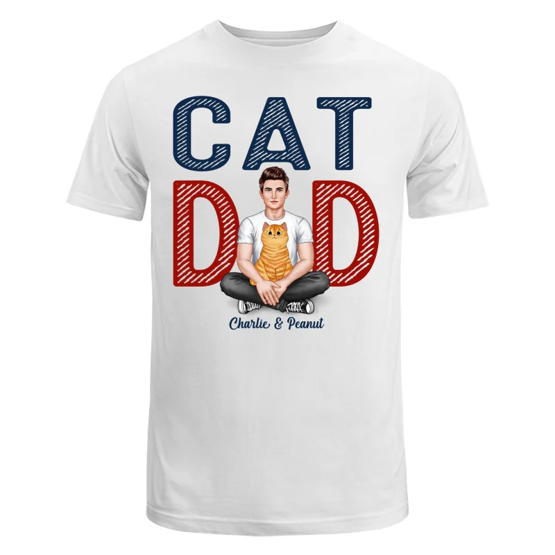 Cat Dad Real Man Fluffy Cat Personalized Shirt - Image 5