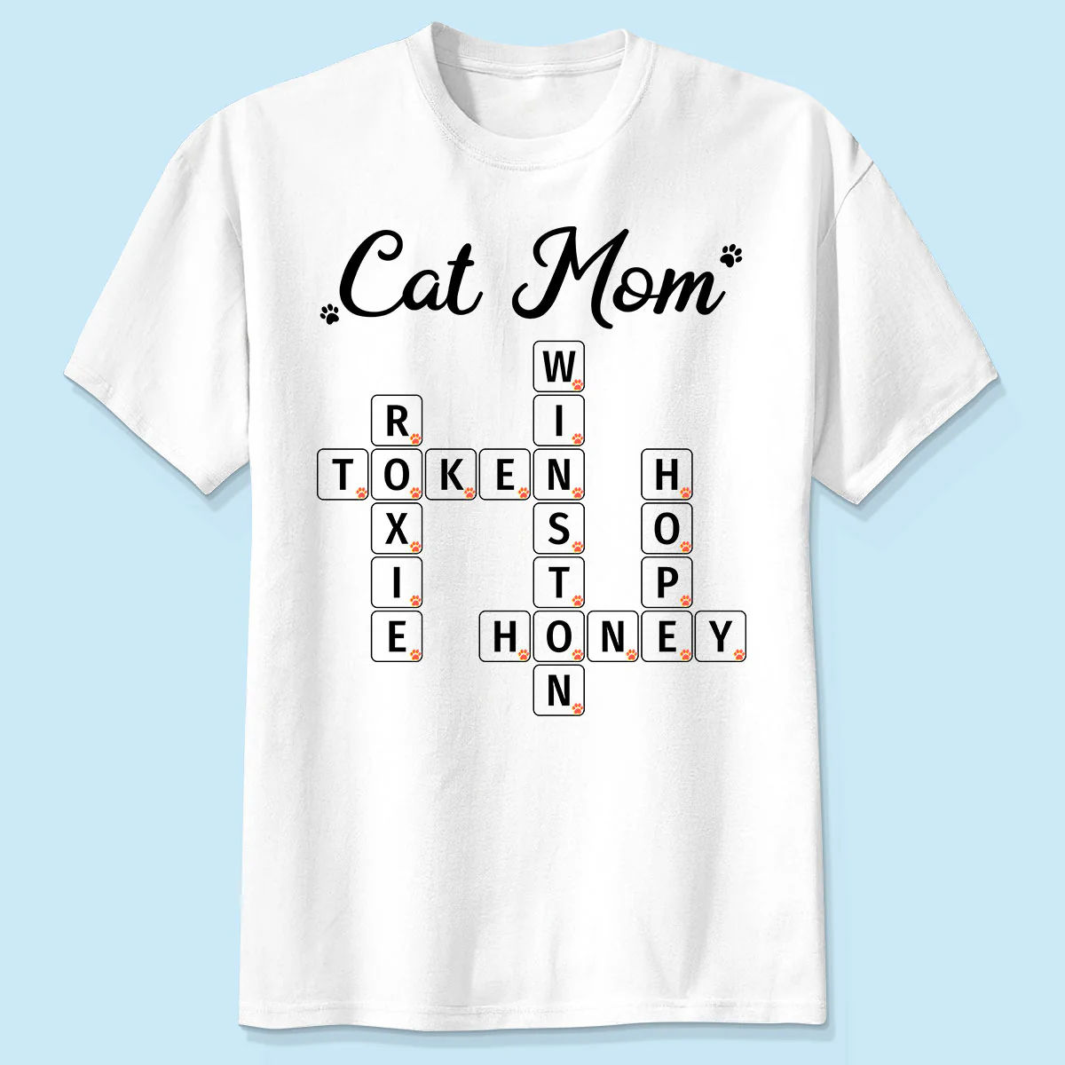 Cat Mom Dog Mom Fur Mama Unique Crossword Puzzle Personalized Shirt