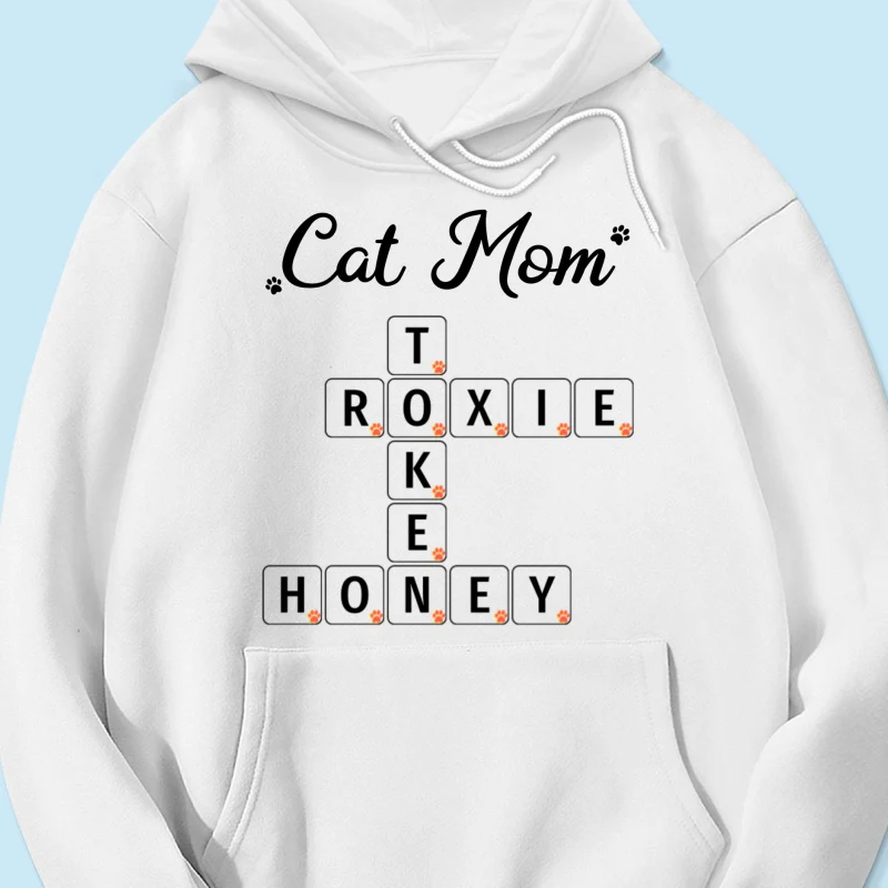 Cat Mom Dog Mom Fur Mama Unique Crossword Puzzle Personalized Shirt - Image 14