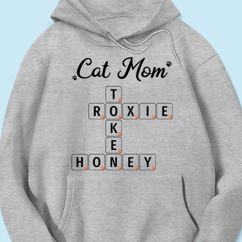 Cat Mom Dog Mom Fur Mama Unique Crossword Puzzle Personalized Shirt - Image 16