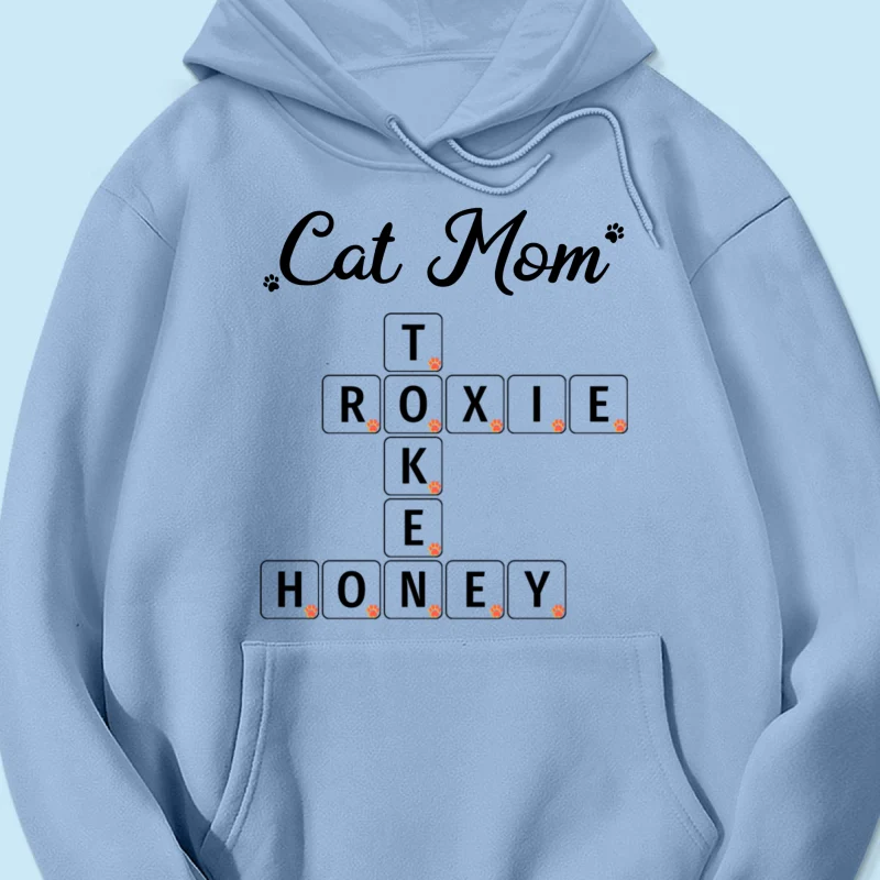 Cat Mom Dog Mom Fur Mama Unique Crossword Puzzle Personalized Shirt - Image 17