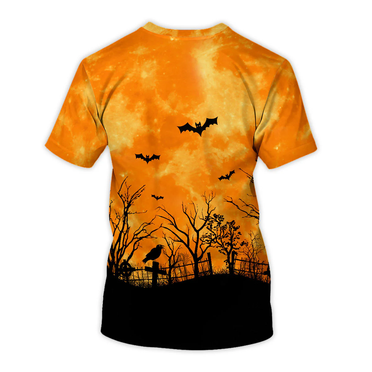 Cat Mom Halloween Moon Light Bat Cat Tree Personalized Shirt, Purrfect Costume for Cat Lover - Image 6