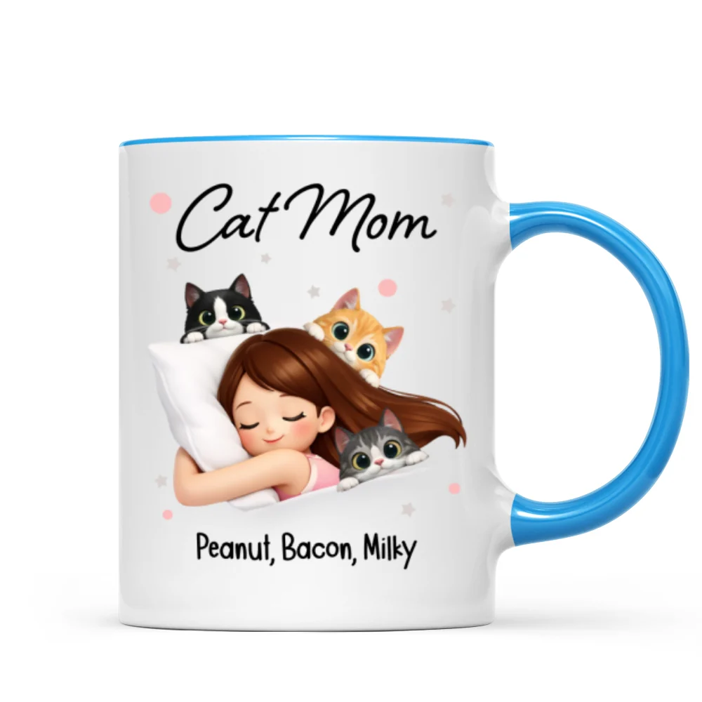 Cat Mom - Personalized Mug - Mother's Day Gift for Wife, Girlfriend, Daughter, Sister - Image 12